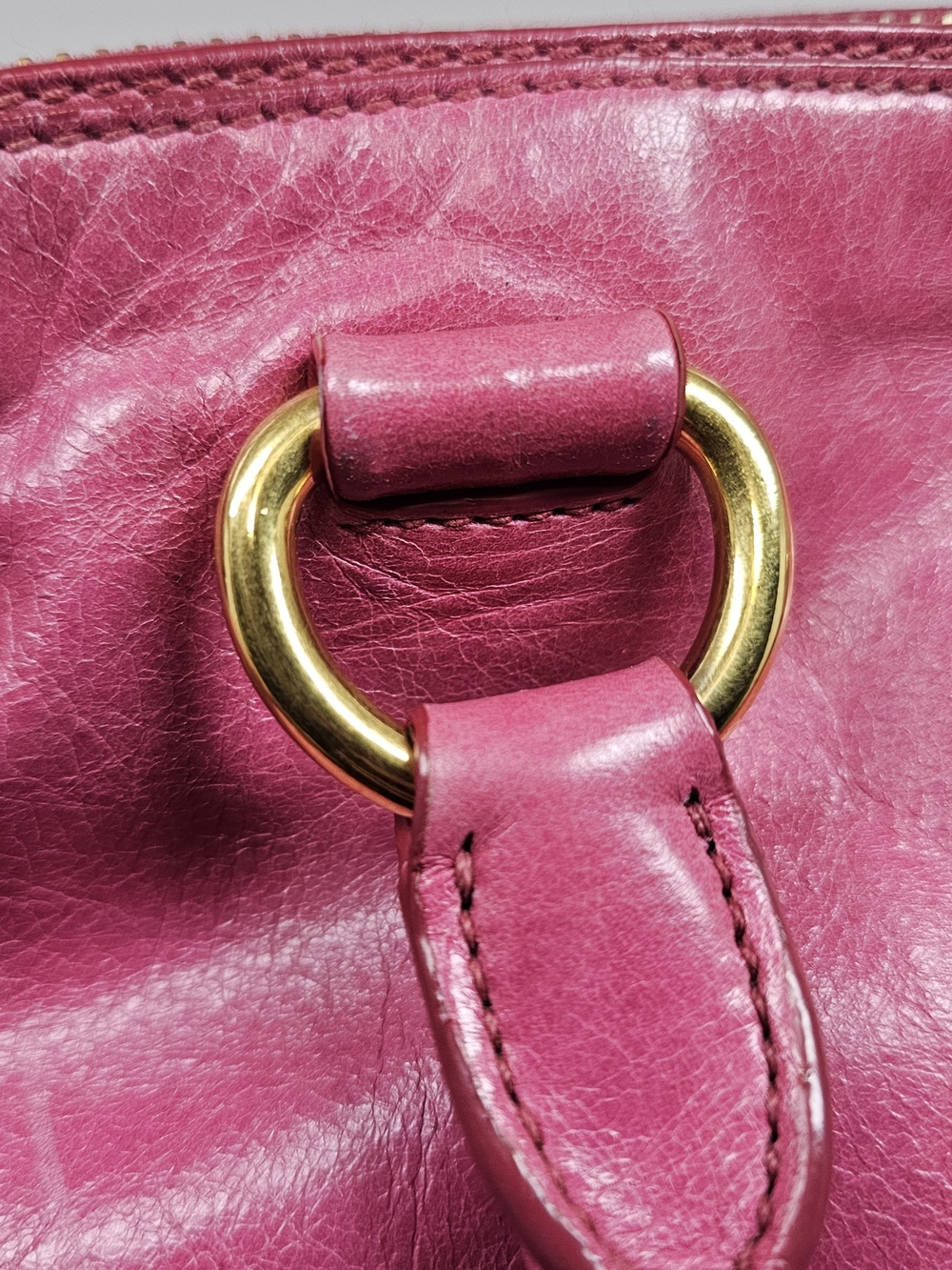 Prada Pink Leather Satchel - Picture 7 of 16